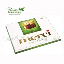 Набор шоколадных конфет "Merci" ассорти с миндалем, 250 г