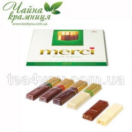 Набор шоколадных конфет "Merci" ассорти с миндалем, 250 г
