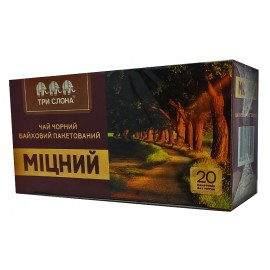 Чай черный Три Слона Крепкий 20 пакетов