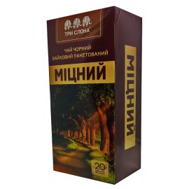 Чай черный Три Слона Крепкий 20 пакетов