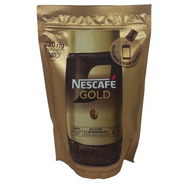Кофе растворимый Nescafe Gold 280 грамм