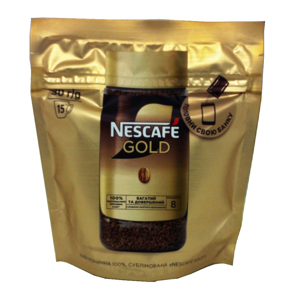 Кава розчинна Nescafe Gold  30 грам