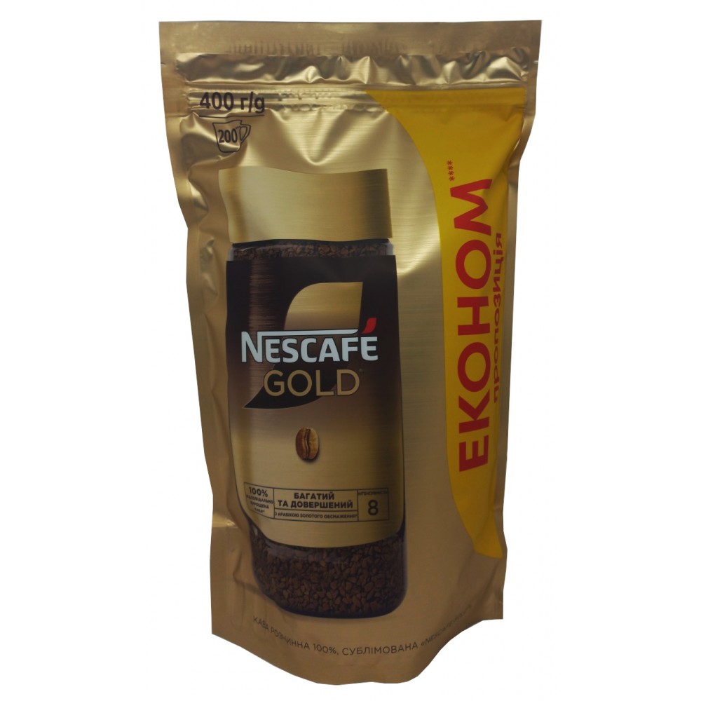 Кофе растворимый Nescafe Gold 400 грамм
