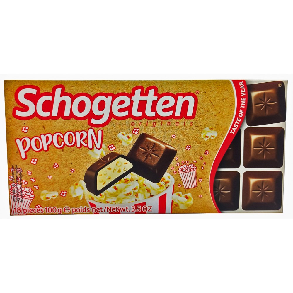 Шоколад Schogetten Popcorn 100 грамм