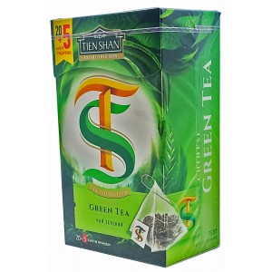 Зеленый байховый чай Тянь Шань 20 пирамидок..