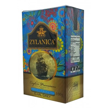 Чай черный Zylanica Ceylon Premium Earl Grey 100 грамм