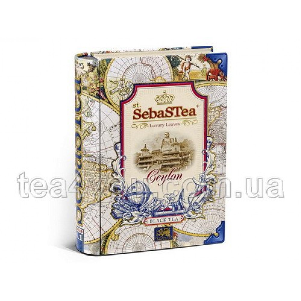 Чай "SebasTea" Ceylon, 100г ж/б (книга)