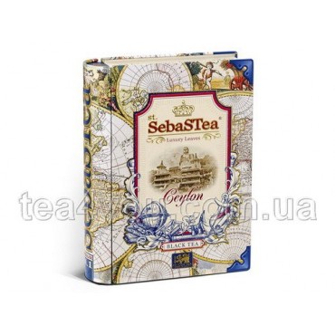 Чай "SebasTea" Ceylon, 100г ж/б (книга)