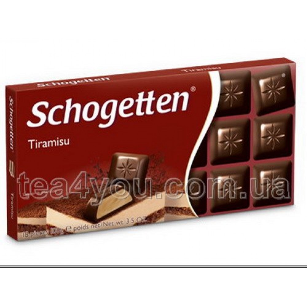 Шоколад "Schogetten" черный с тирамису, 100 г