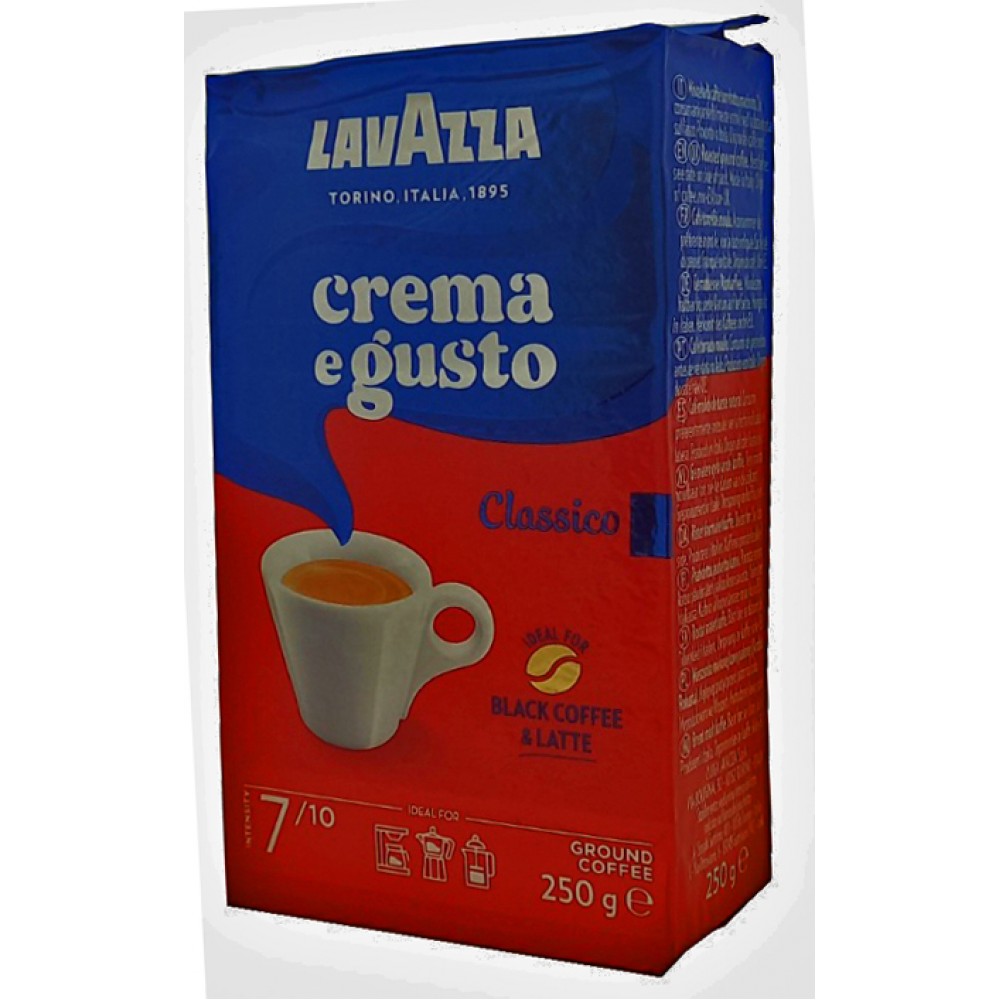 Кофе Lavazza Crema e Gusto 250 грамм молотый