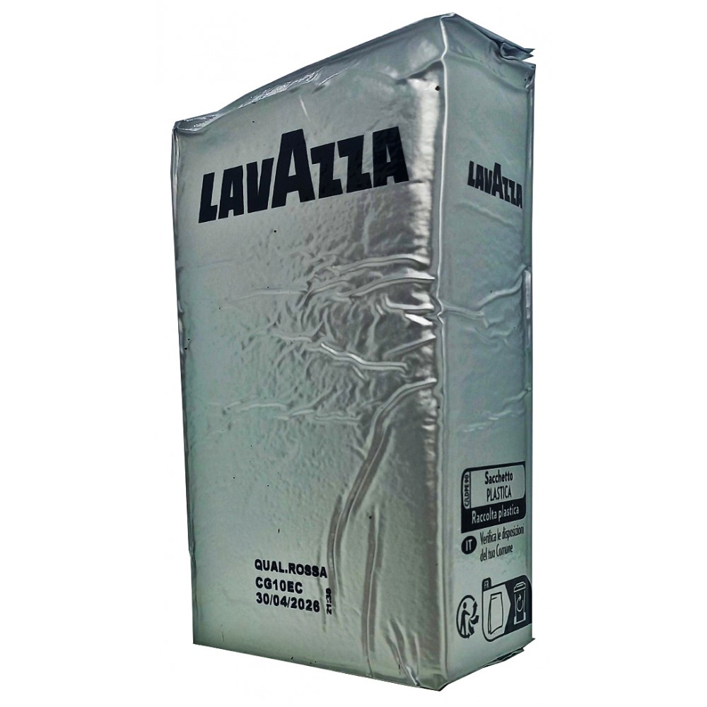 Кофе молотый Lavazza Qualita Rossa 250 грамм серебряный брикет