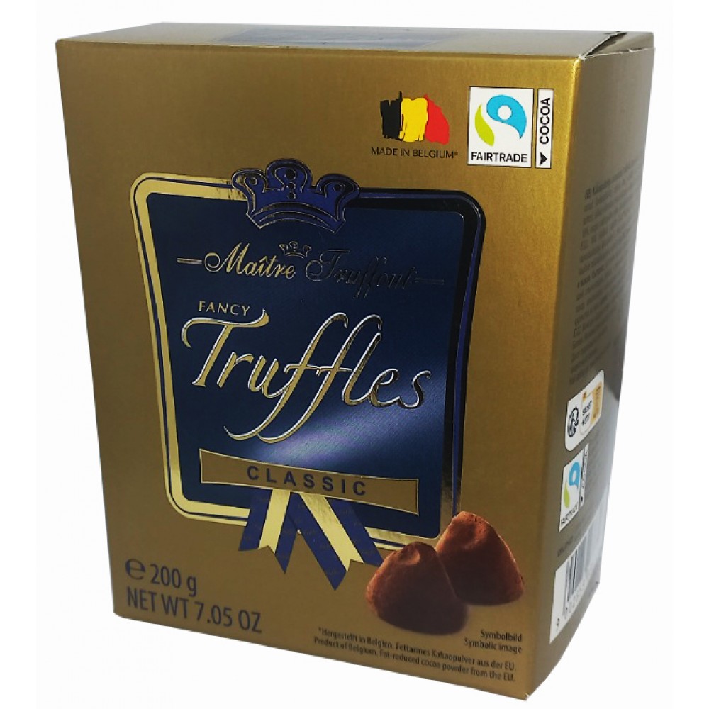 Шоколадные конфеты Maitre Truffout Truffles Classic 200 грамм