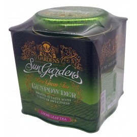 Чай Sun Gardens зелений байховий Gunpowder 250 грамів у металевій банці