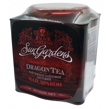 Чай Sun Gardens черный Dragon Tea 200 грамм в железной банке