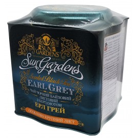 Чай Sun Gardens чорний Earl Grey 150 грам у металевій банці