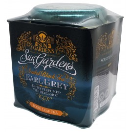 Чай Sun Gardens черный Earl Grey 150 грамм в железной банке