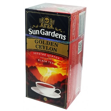 Чай черный Sun Gardens Golden Ceylon 25 пакетов