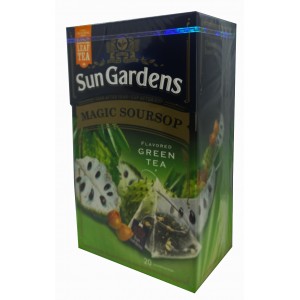 Зелений чай Sun Gardens із саусепом 20 пірамід..