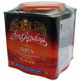 Чай Sun Gardens чорний OPA 150 грам у металевій банці