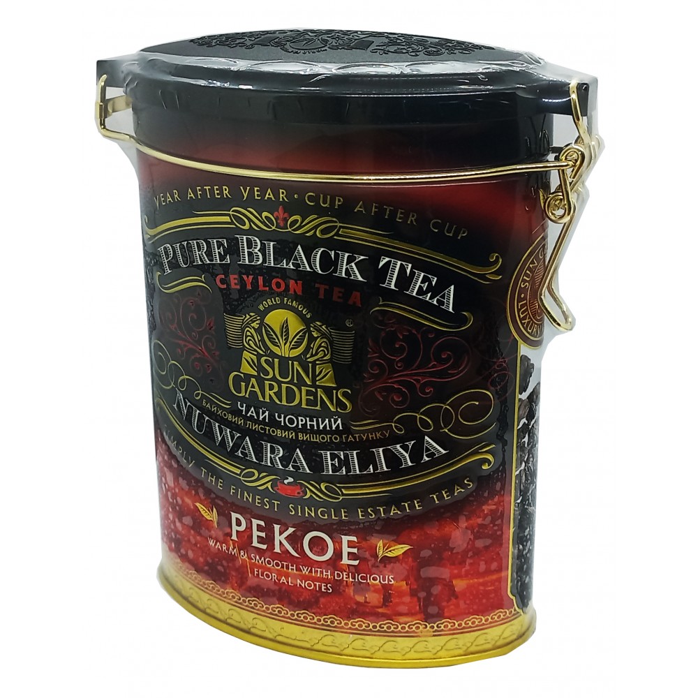 Чай Sun Gardens черный Nuwara Eliya PEKOE 100 грамм в железной банке