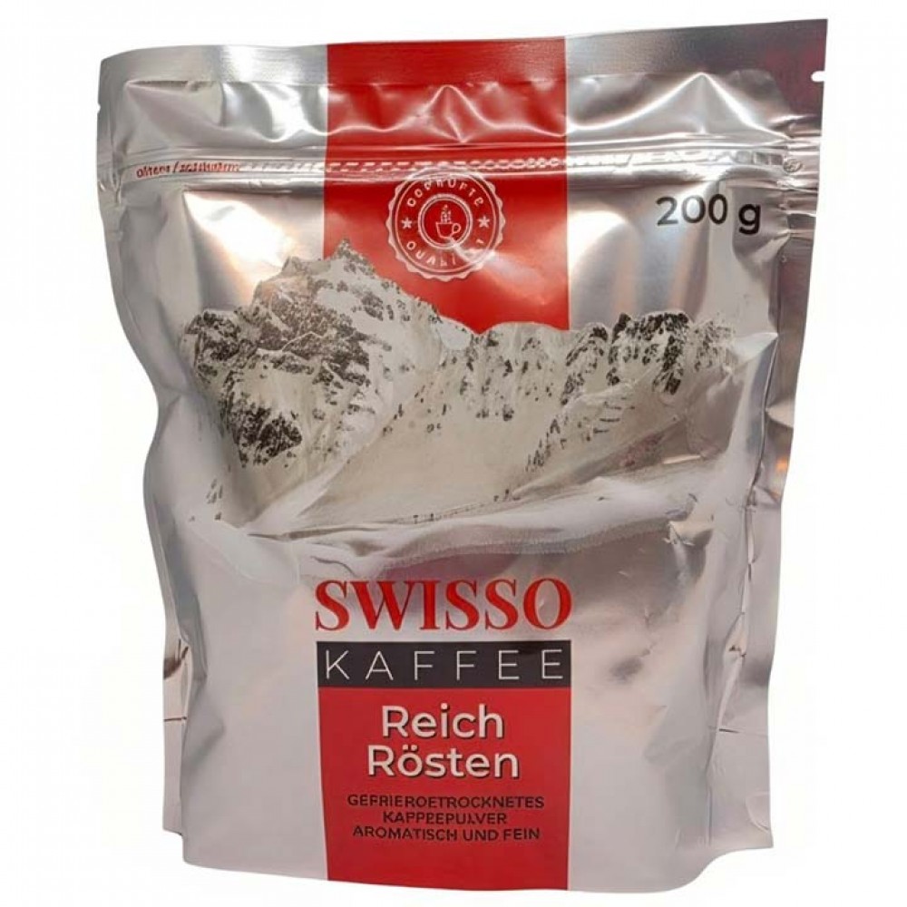 Кофе растворимый Swissо Kaffee 200 грамм эконом пакет