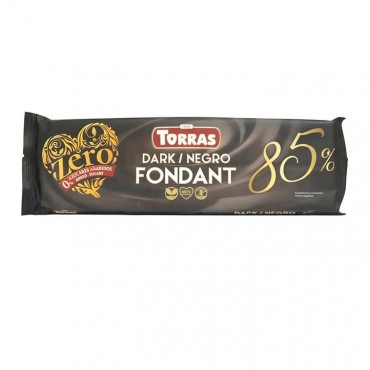 Шоколад Torras Dark Fondant 85% без глютена, без сахара 250грамм