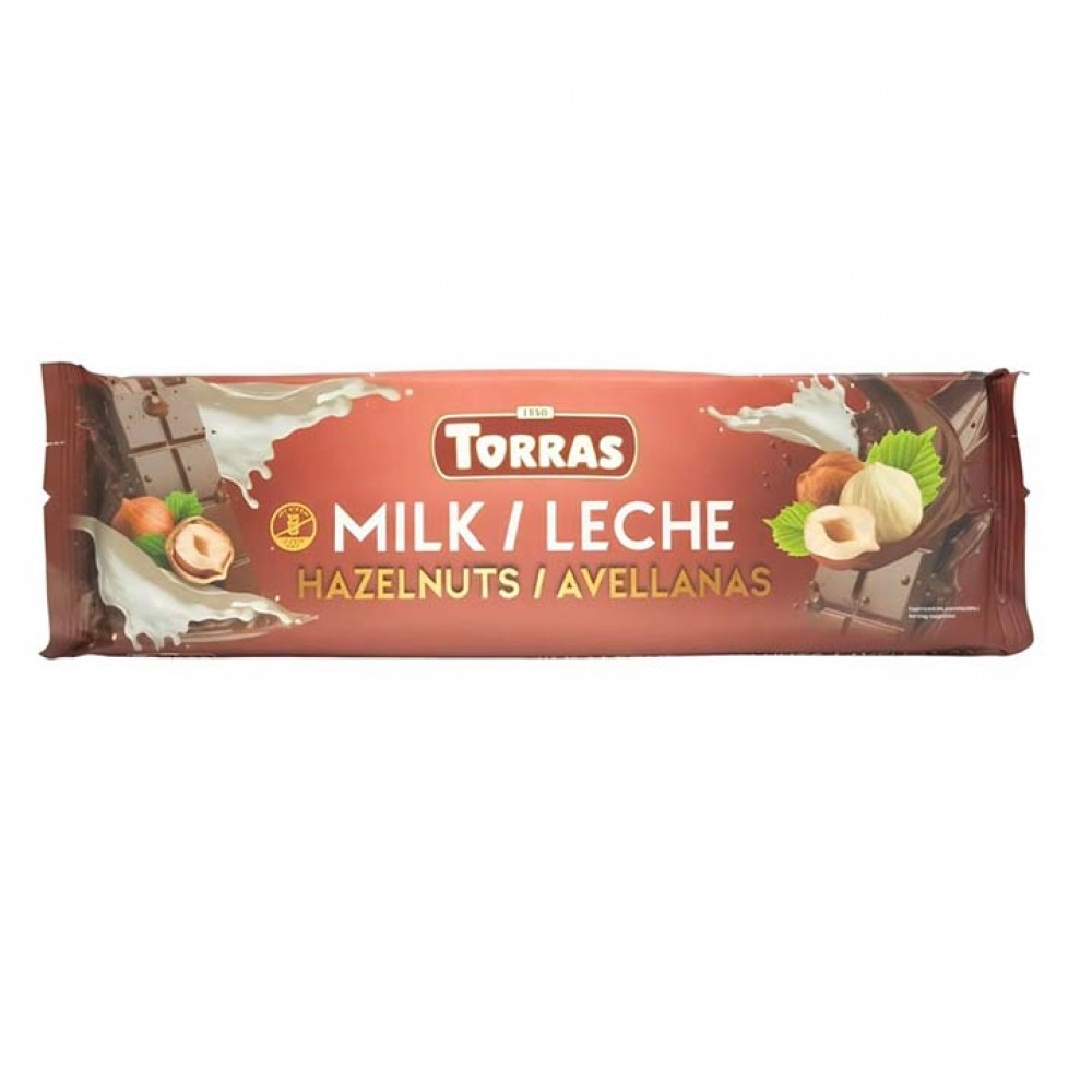 Шоколад Torras Milk Hazelnuts 250 грамм