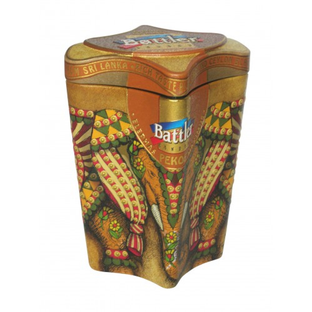 Battler чорний чай ELEPHAS MAXIMUS SUPER PEKOE 100г. Ж/Б