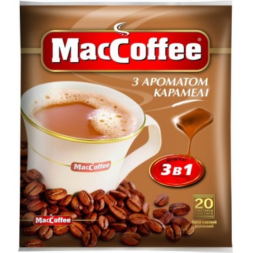 "MacСoffee" 3 в 1 Карамель 20 пакетів