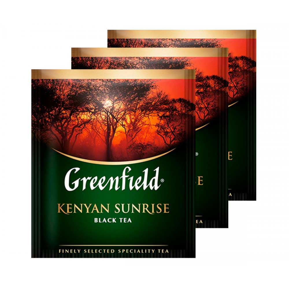Чорний чай Greenfield Kenyan Sunrise 100 пакетів