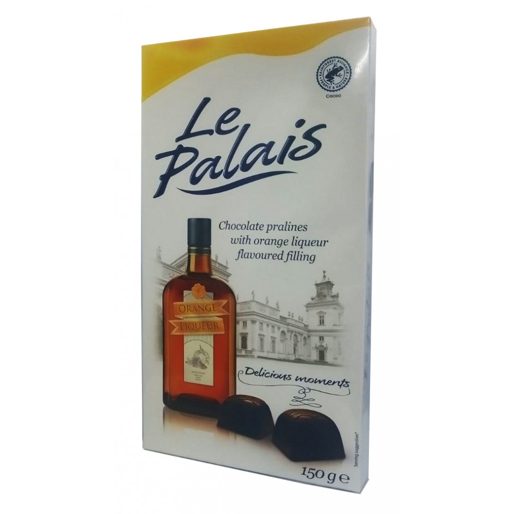 Цукерки шоколадні зі смаком апельсинового лікеру First Nice Le Palais Orange Liqueur 150 г Німеччина