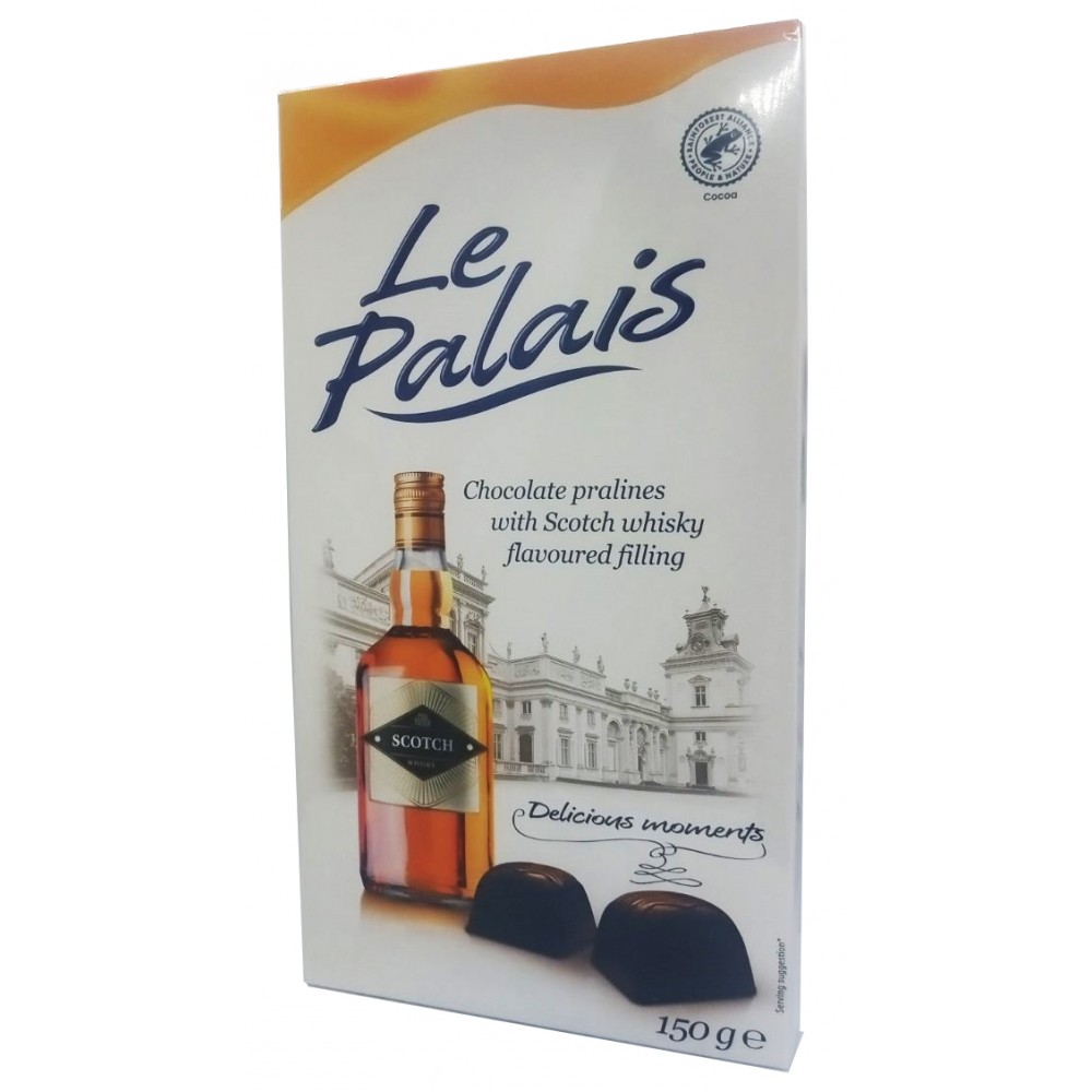 Цукерки шоколадні зі смаком віскі First Nice Le Palais Scotch Whisky 150 грам Німеччина