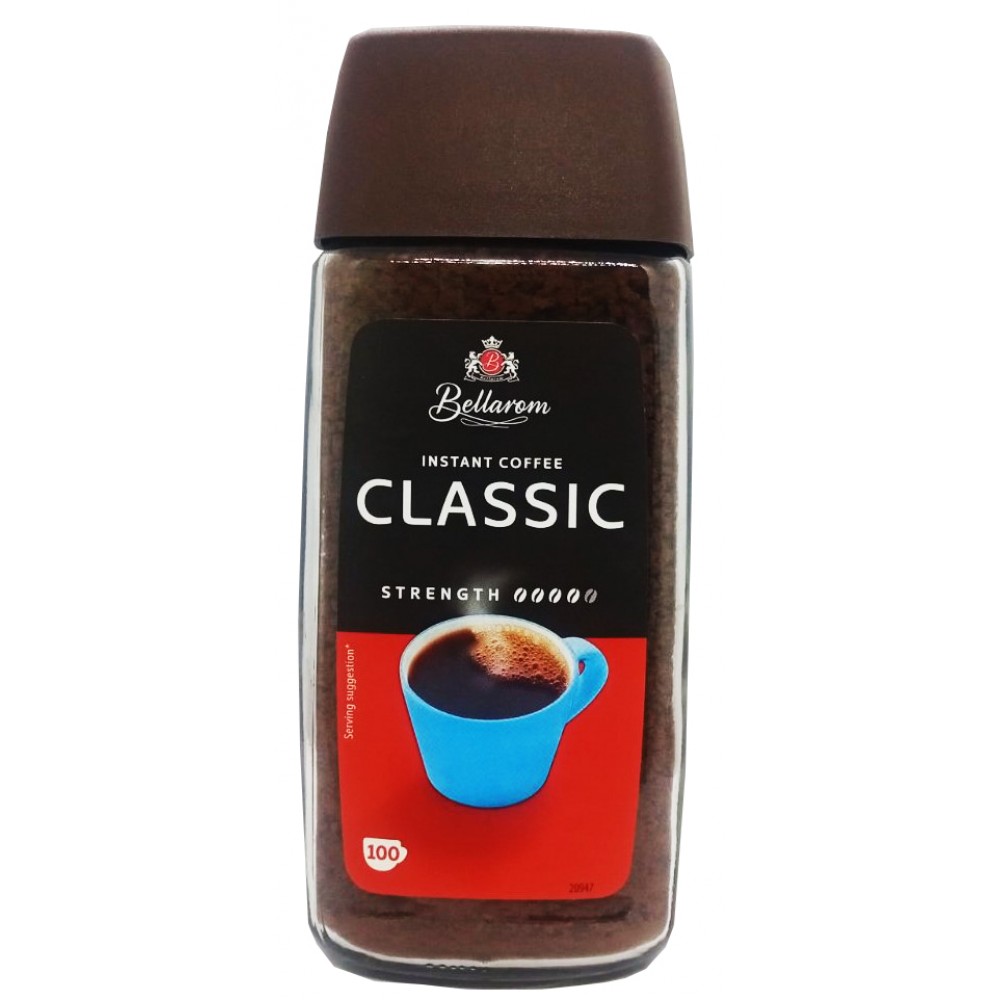 Кава Bellarom Classic розчинна в скляній банці, 200 грам