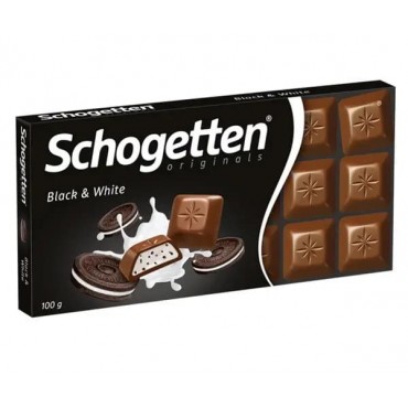 Шоколад молочный Schogetten Black&White 100 грамм
