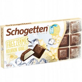 Шоколад Schogetten Freeze me Bourbon Vanilla Молочний шоколад із ванільною начинкою 100 грам