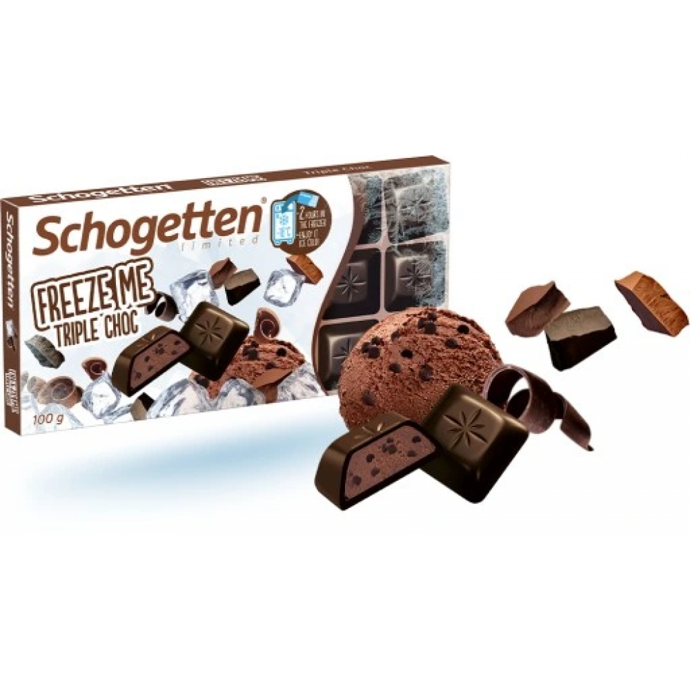 Шоколад Schogetten Freeze me потрійний шоколад 100 грам