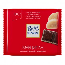 Шоколад Ritter Sport изысканный темный с марципановой начинкой 100 грамм