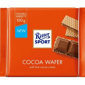 Шоколад Ritter Sport молочный с начинкой какао и вафли 100 грамм