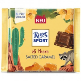 Молочный шоколад Ritter Sport Соленая карамель 100 грамм