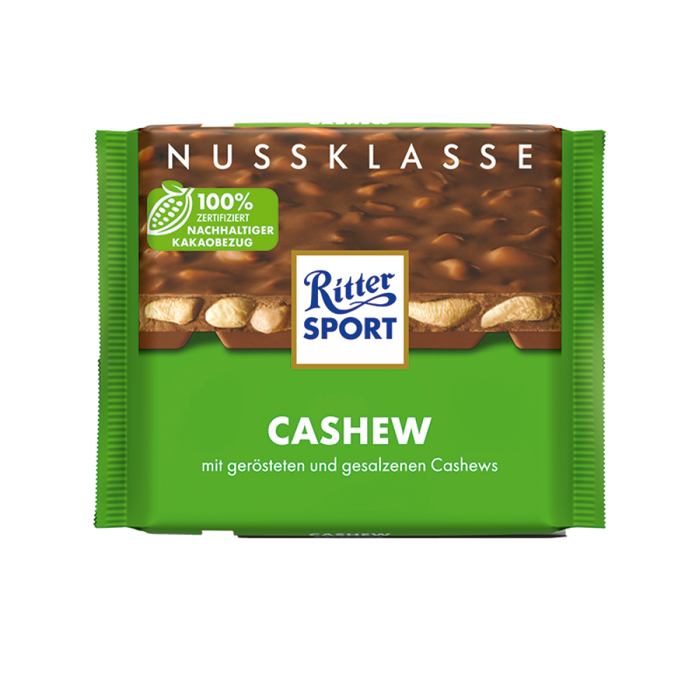 Молочний шоколад Ritter Sport із кеш'ю 100 грам