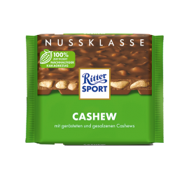 Молочный шоколад Ritter Sport с кешью100 грамм