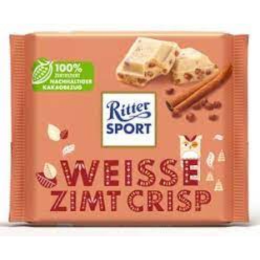 Шоколад Ritter Sport білий з корицею 100 грам