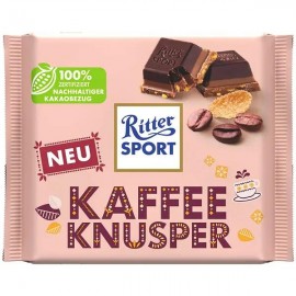 Шоколад Ritter Sport молочный кукурузные хлопья + кофе 100 грамм