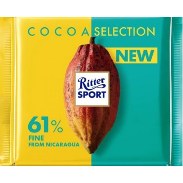Шоколад Ritter Sport вишуканий темний 61% какао 100 грам