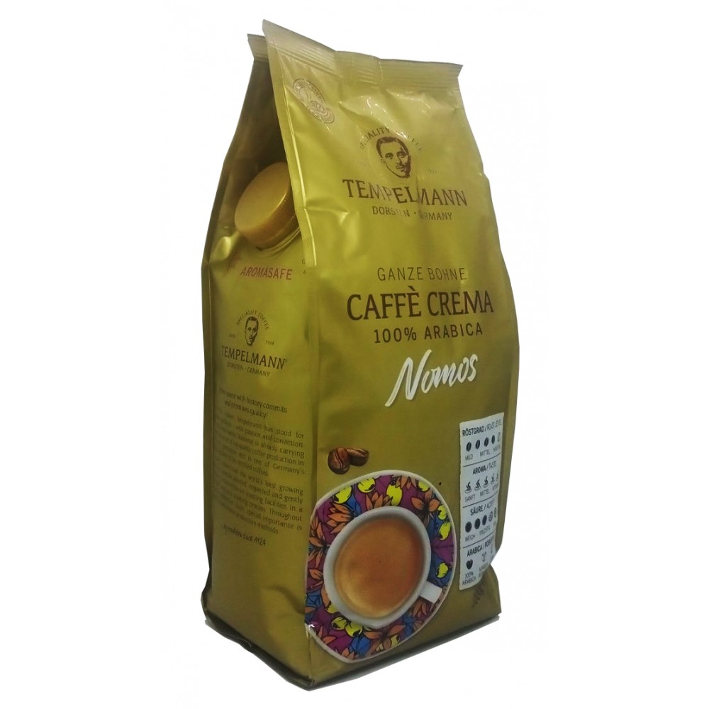 Кава Tempelmann Nomos Caffe Crema у зернах 1 кг