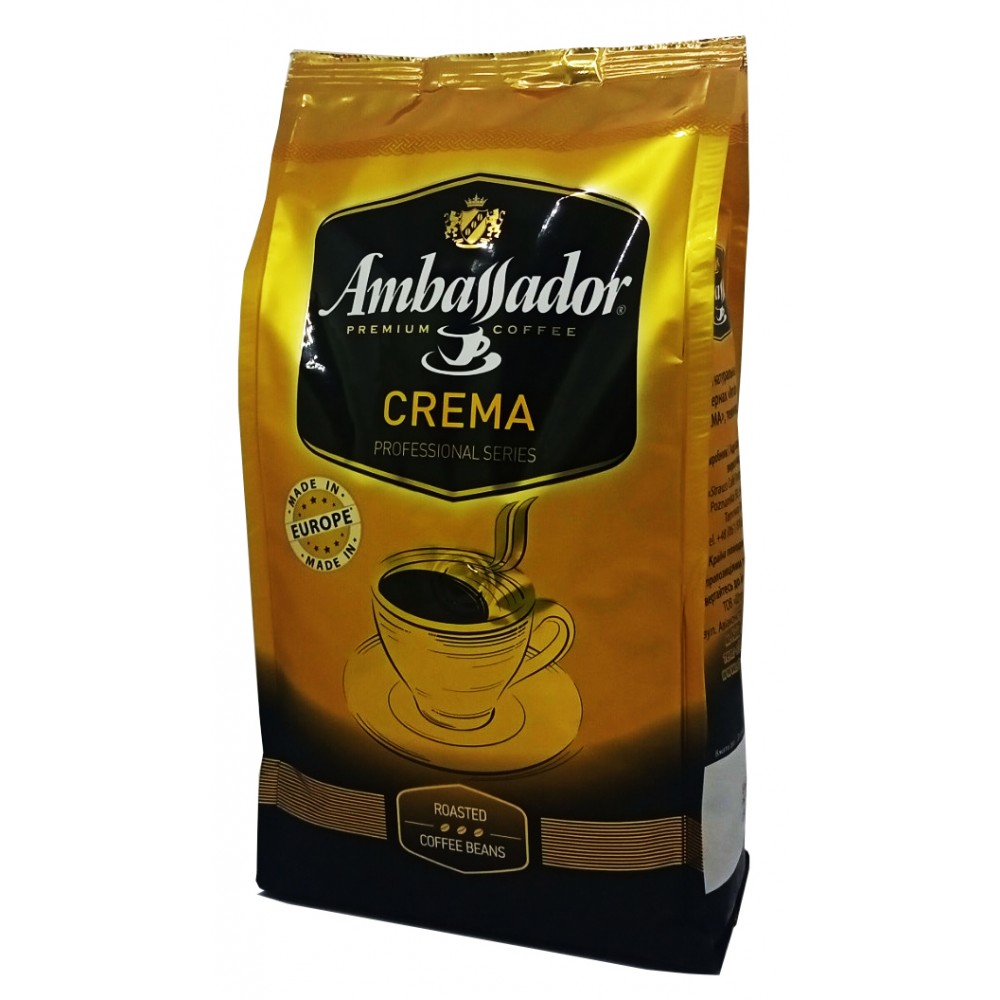 Кофе Ambassador Crema зерно 1 килограмм