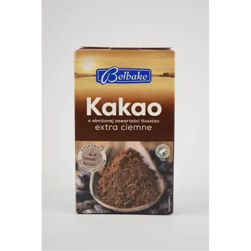 Какао порошок экстра темный Belbake Extra Ciemne, 200 г