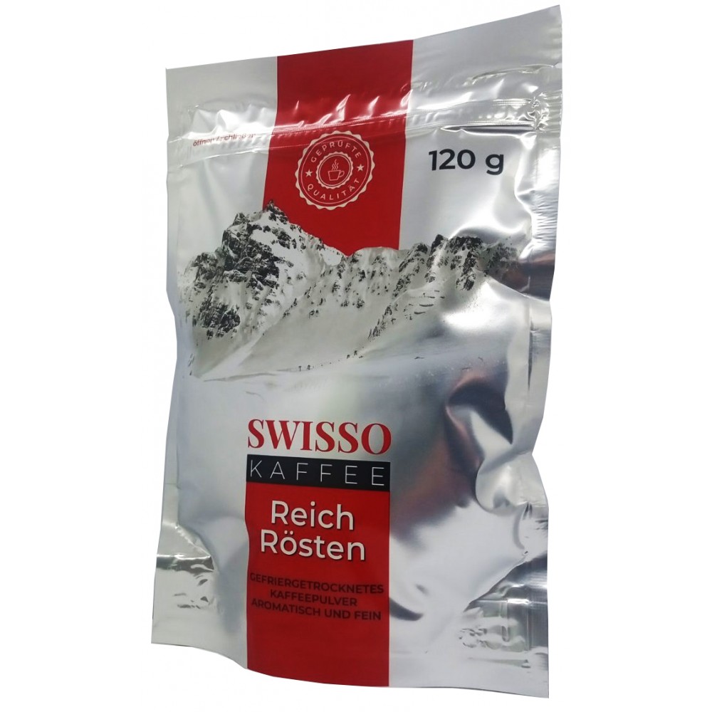 Кофе растворимый Swissо Kaffee 120 грамм, эконом пакет