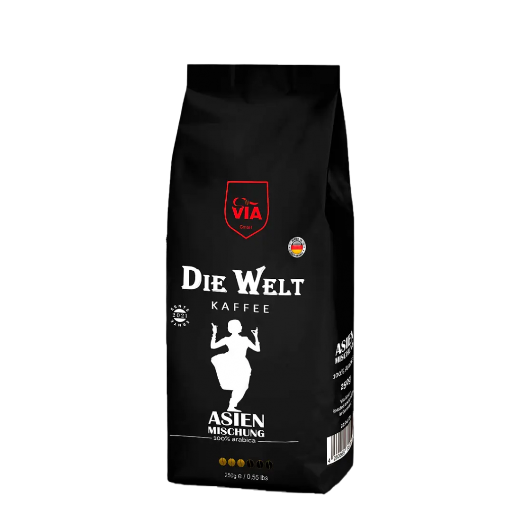 Кава у зернах ViaKaffee Die Welt Kaffee Asien mischen 1 кг