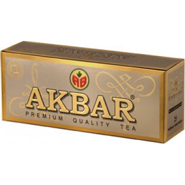 Чай Akbar Gold чорний 25 пакетів